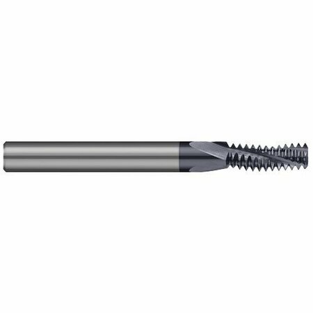 HARVEY TOOL 0.0590 in. 1.5 mm dia. x 0.1260 in. Carbide Multi-Form M2-0.40 Thread Milling Cutter, 3 Flutes 16901-C3